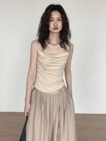 Load image into Gallery viewer, Shirring Cami Top in Beige