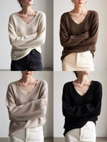 Load image into Gallery viewer, Relaxed Wool Ribbed Sweater in Cream
