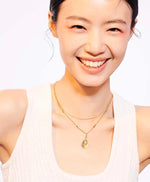 Load image into Gallery viewer, Double Chain Lady Pendant Necklace