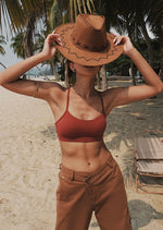 Load image into Gallery viewer, Xtra-Skin® T Back Sports Bra in Red