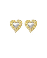 Load image into Gallery viewer, Heart Edge Earrings