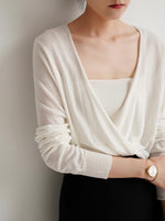 Load image into Gallery viewer, Tencel Blend Twist Top in White