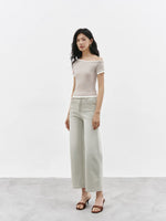 Load image into Gallery viewer, Contrast Toga Tee in Beige