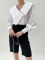 Load image into Gallery viewer, Oversized Collar Shirt in White