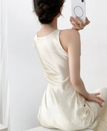 Load image into Gallery viewer, Textured Flare Hem Dress in Cream