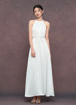 Load image into Gallery viewer, Twist Cami Pocket Maxi Gown in White