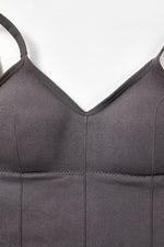 Load image into Gallery viewer, Shelf Bra Cropped Cami Top in Black