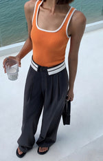 Load image into Gallery viewer, Contrast Wide Leg Trousers- L