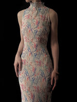 Load image into Gallery viewer, Floral Stretch Maxi Dress in Multi