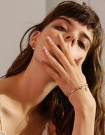 Load image into Gallery viewer, Star & Moon Loop Stud Earrings