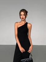 Load image into Gallery viewer, Toga Bodycon Midi Dress in Black