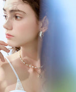 Load image into Gallery viewer, Trio Diamante Hoop Earrings