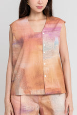 Load image into Gallery viewer, Maris Cap Sleeve Top in Mauve