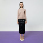 Load image into Gallery viewer, Amara Ribbed Knit Top in Creme