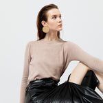 Load image into Gallery viewer, Amara Ribbed Knit Top in Creme