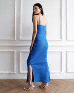 Load image into Gallery viewer, Aria Cutout Twist Dress in Blue