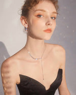 Load image into Gallery viewer, Diamante Drop Chain Necklace