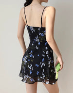 Load image into Gallery viewer, Calia Floral Cami Mini Dress in Black