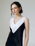 Load image into Gallery viewer, Grace Lace Silk Maxi Dress in Black