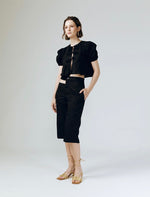 Load image into Gallery viewer, Irina Cutout Shorts in Black