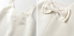 Load image into Gallery viewer, Bow Back Pocket Tailored Dress in White