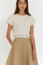 Load image into Gallery viewer, Korean Hearte Knit Top in Cream