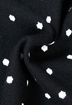 Load image into Gallery viewer, Polka Bodycon Knit Skirt in Black