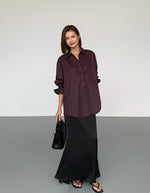 Load image into Gallery viewer, Classic Oversized Dress Shirt in Burgundy