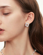Load image into Gallery viewer, Diamante Rhombus Earrings