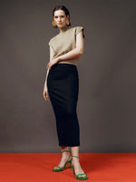 Load image into Gallery viewer, Sleek Maxi Skirt in Black