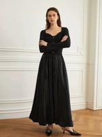 Load image into Gallery viewer, Sweetheart Knit Top in Black