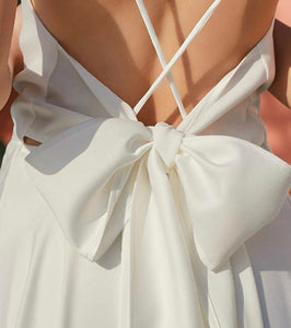 [Ready to Ship] Sandstone Tie Maxi Dress in White