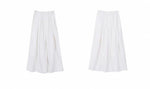 Load image into Gallery viewer, Linen Blend Gathered Bustier Top // Trousers // Maxi Skirt Set in White