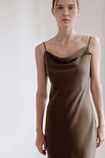 Load image into Gallery viewer, Korean Luiu Slip Cami Dress in Brown