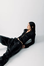 Load image into Gallery viewer, Sequin Pocket Pants in Black