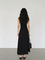 Load image into Gallery viewer, Cutout Sleeveless Stretch Dress in Black