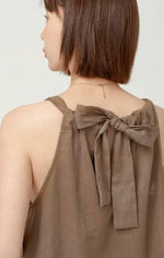 Load image into Gallery viewer, Halter Panel Tent Maxi Dress in Brown