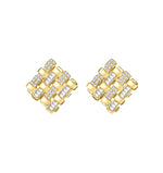 Load image into Gallery viewer, Diamante Weave Earrings