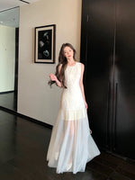 Load image into Gallery viewer, Applique Tulle Dress in Cream