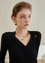 Load image into Gallery viewer, Double Chain Heart Diamante Necklace