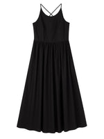 Load image into Gallery viewer, Cross Back Pocket Maxi Dress in Black