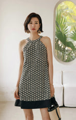 Load image into Gallery viewer, Embroidered Print Mid Dress in Multi