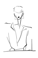 Load image into Gallery viewer, Square Drop Diamante Pearl Earrings