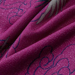 Load image into Gallery viewer, Printed Stretch Mini Cheongsam in Purple