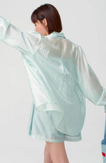 Load image into Gallery viewer, Smocked Cami Jumpsuit + Shirt Set in Cream