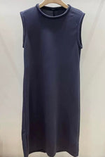 Load image into Gallery viewer, Korean Sleeveless Maxi Dress in Grey- F