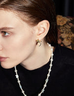 Load image into Gallery viewer, Heart Dangle Knot Earrings