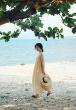 Load image into Gallery viewer, Striped Cami Maxi Dress in Yellow