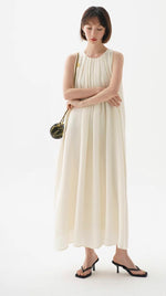 Load image into Gallery viewer, 2-Way Tank Tie Maxi Dress in Cream