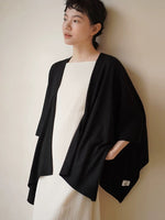 Load image into Gallery viewer, Light Knit Poncho Cardigan in Black